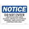 Signmission Sign, 7" H, 10" W, Rigid Plastic, Limited Access Area Access Sign, Landscape, L-11191 OS-NS-P-710-L-11191 - alternate 1